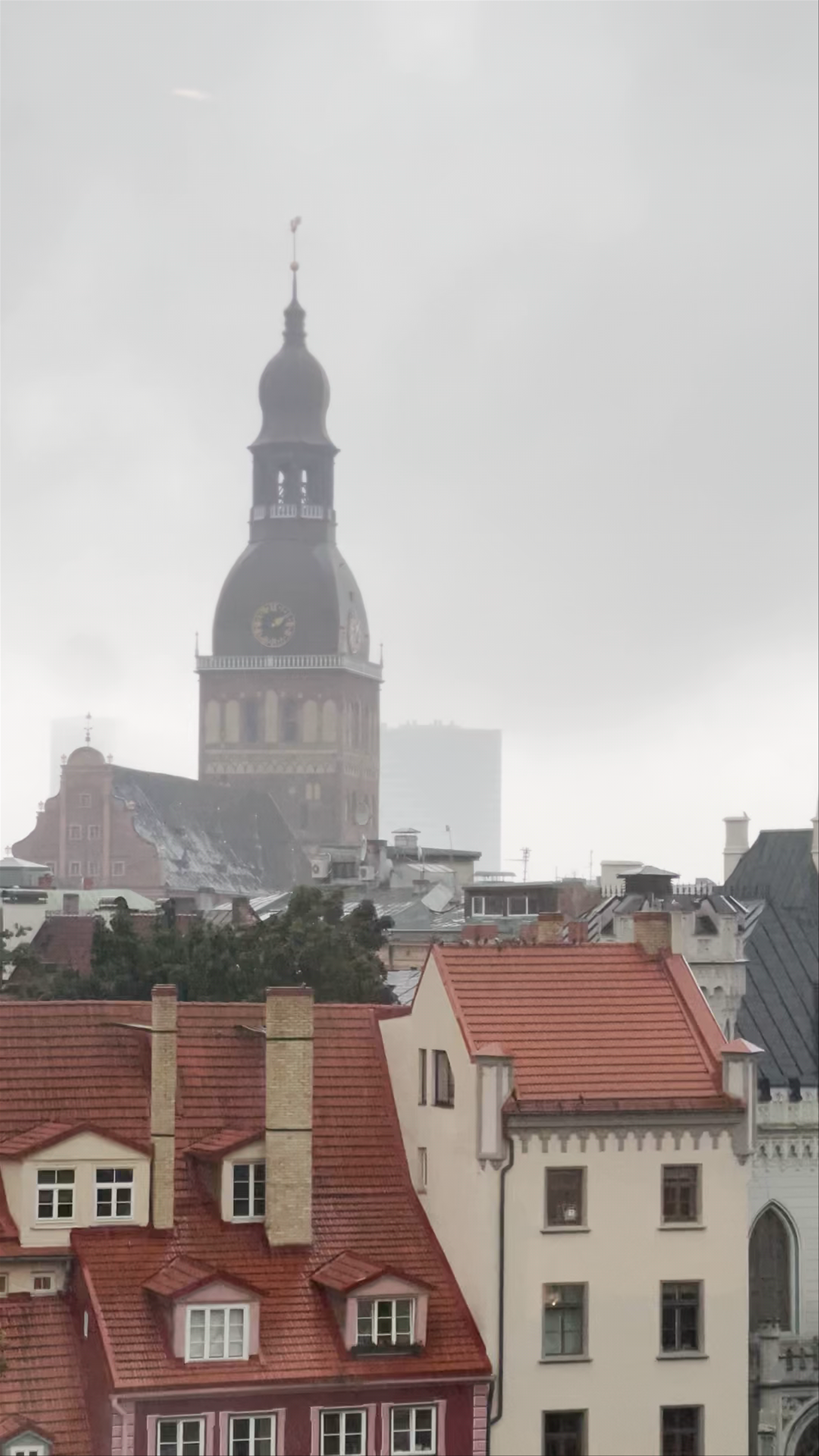 Doma laukums: Misty Historic Charm in Riga's Central District