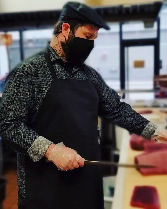 Ashim's Hibachi Grill - Devon is cutting fresh tuna! - Japanese Near Me - Fort Worth, Texas