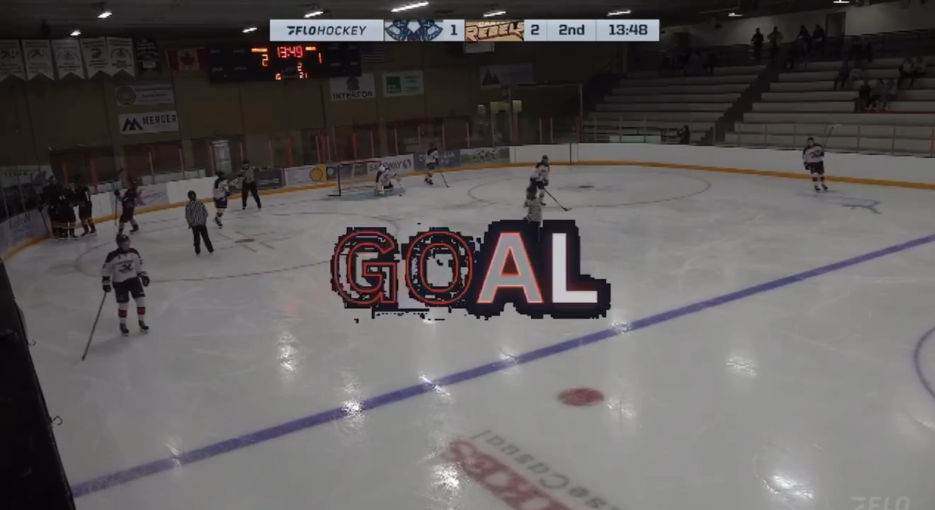 Joshua Gamble's Aggressive Rebound Goal vs Spokane - Castlegar Rebels Highlights