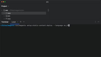 Generate and deploy static content files using CLI in Magento
