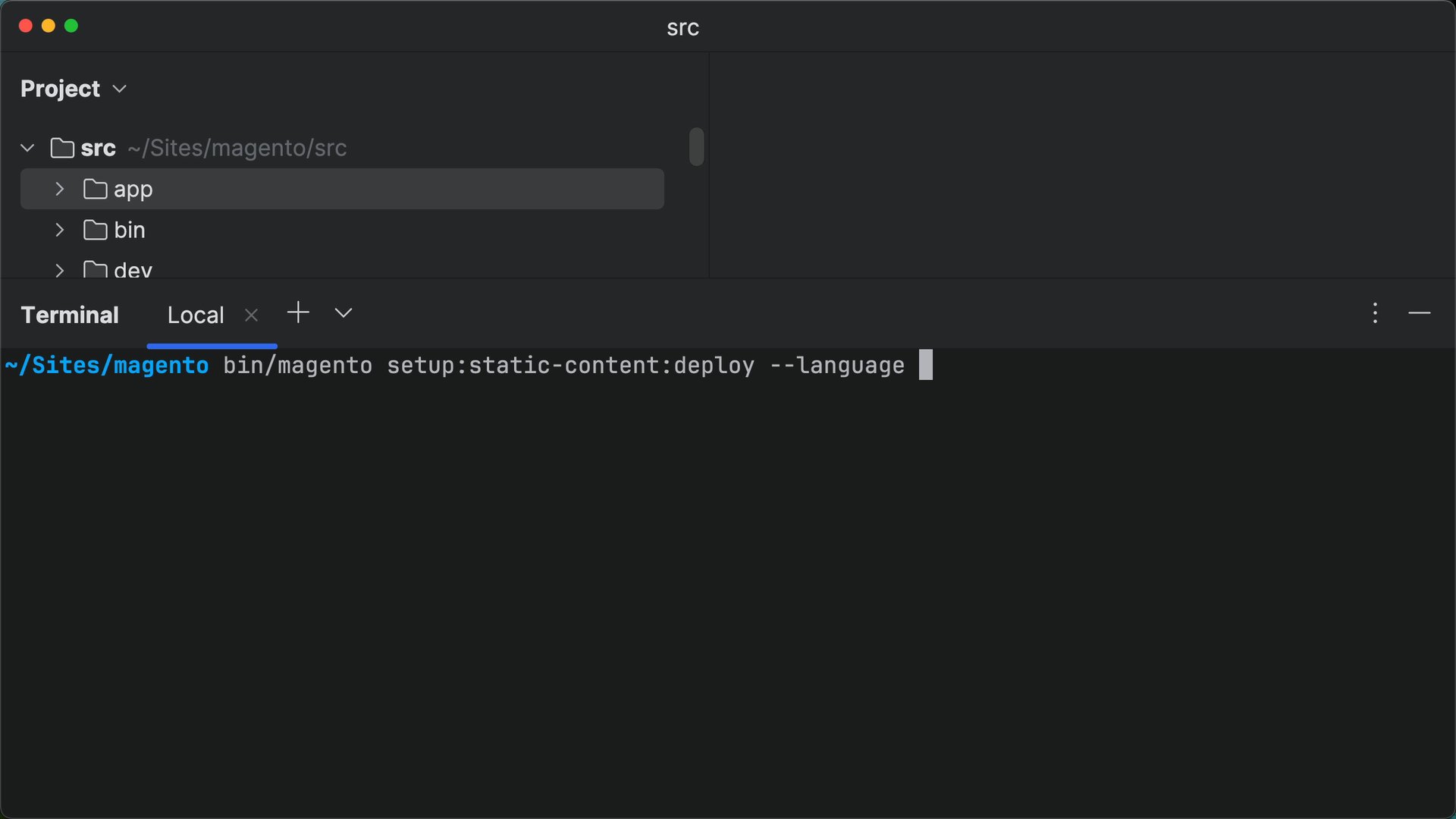 Generate and deploy static content files using CLI in Magento