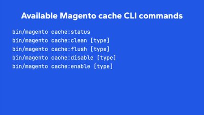 Essential cache management commands in Magento
