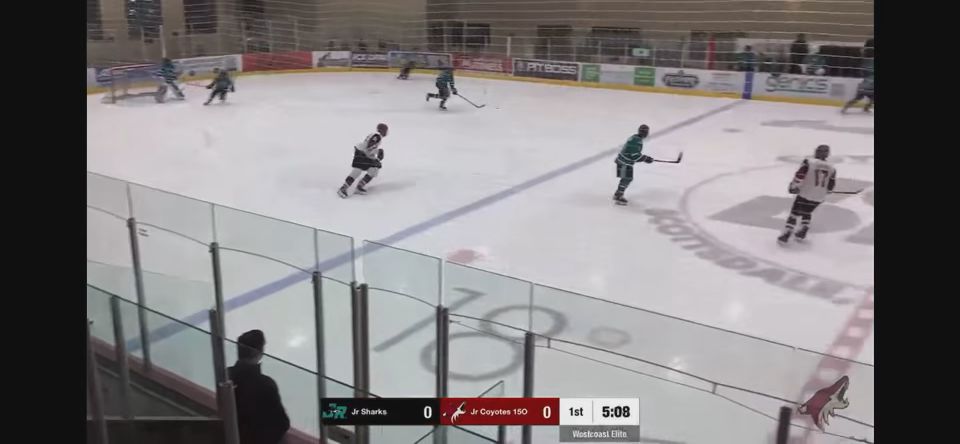 Wyatt Barton Scores a Goal for Phoenix Jr. Coyotes 15U AAA