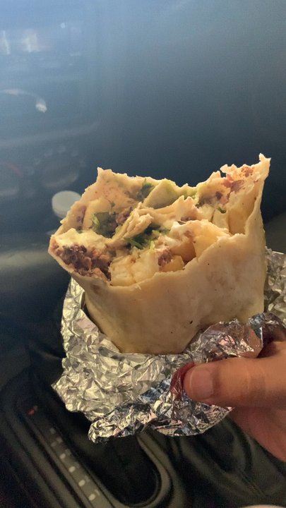 Burrito King - California Burrito and medium drink. - Mexican Near Me - Dayton, Ohio