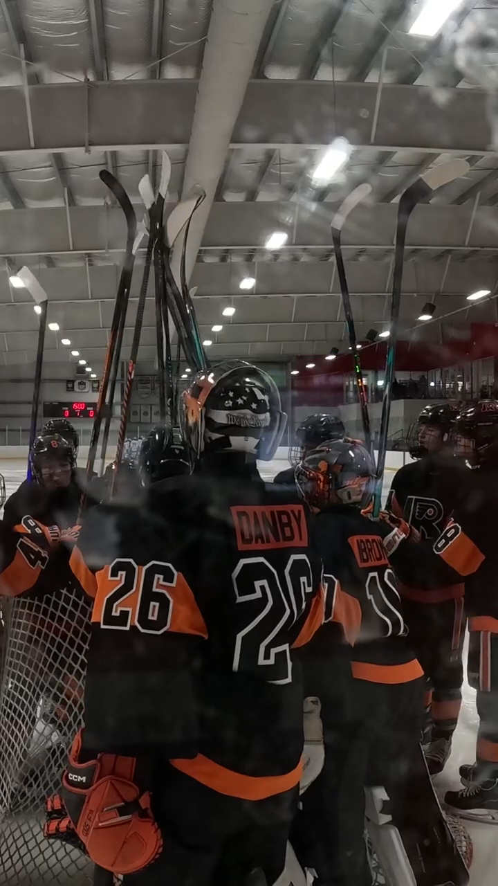 Evan Abromson first win as a jr flyer: 26 Saves on 28 shots: 14u AAA Jr Flyers