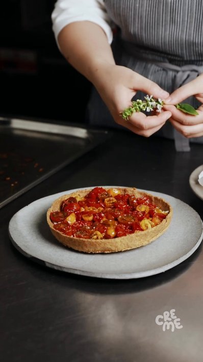 Tomato Tart with Smoked Butter