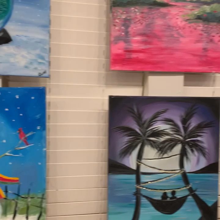 The Party Studio - Wall of artwork - Art Classes Near Me - Worthington, Ohio