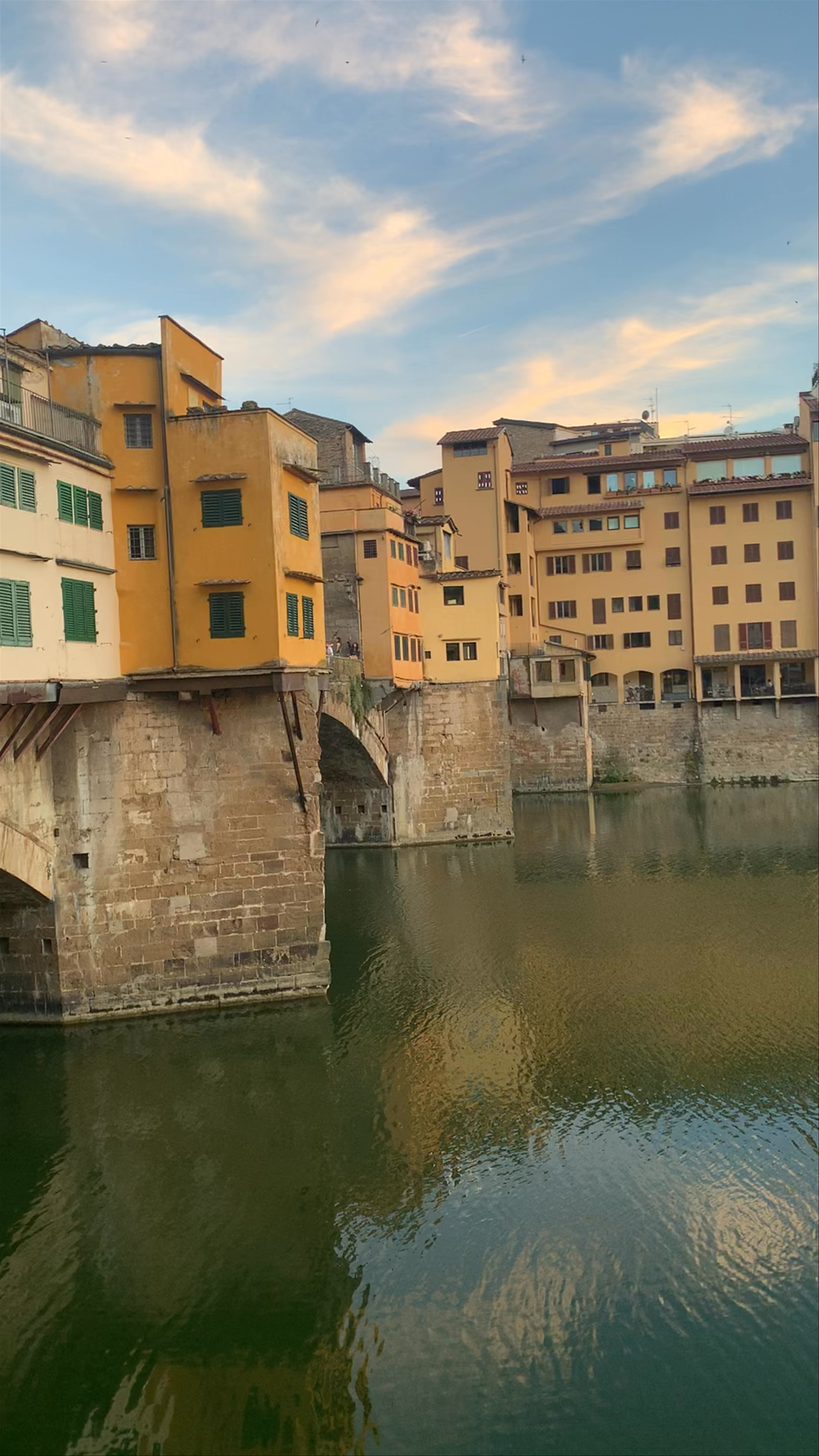 Golden Hour Stroll Along the Ponte Vecchio, Florence