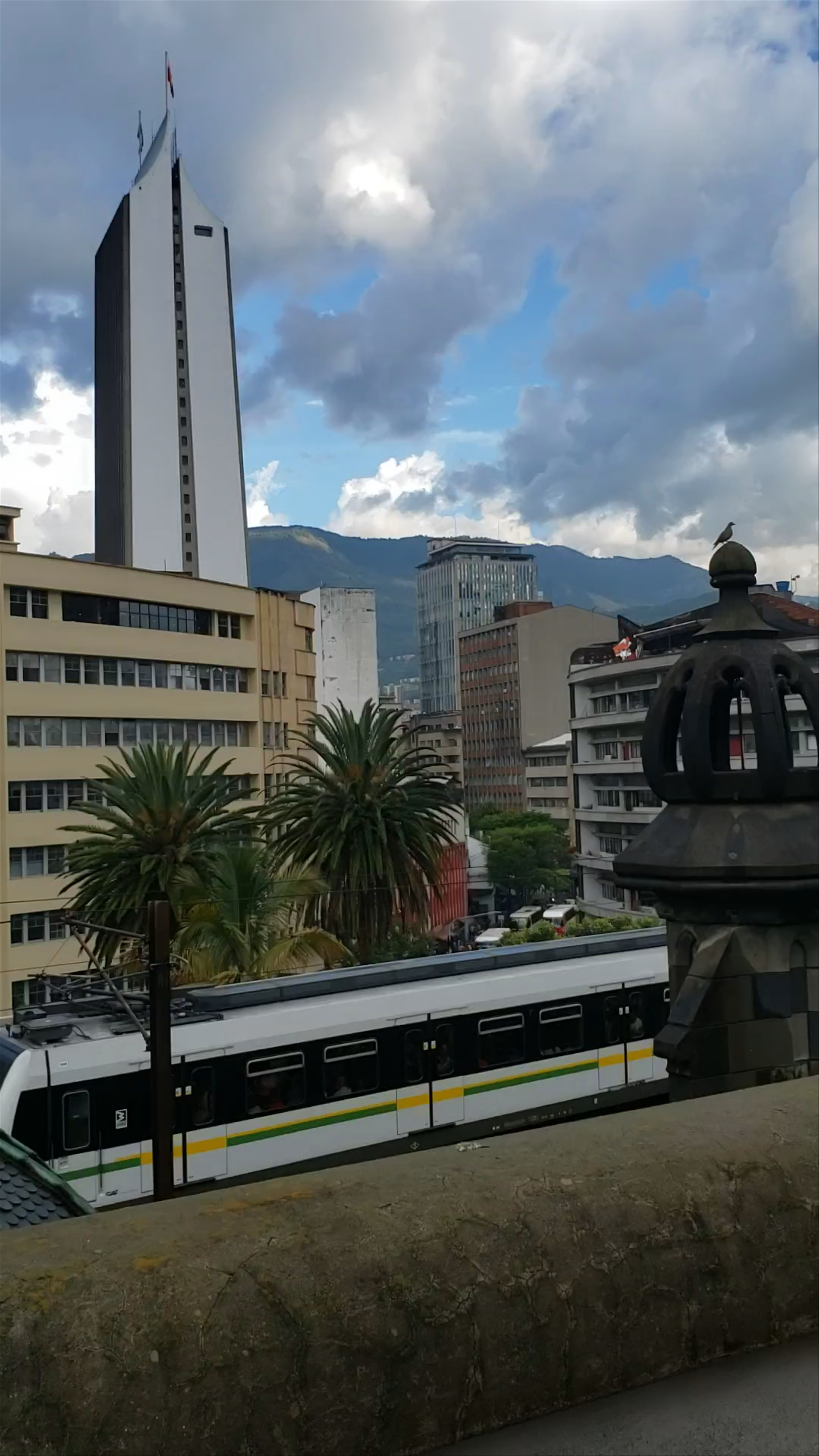 Urban Pulse and Mountain Views at Palace of Culture Rafael Uribe Uribe, Medellin