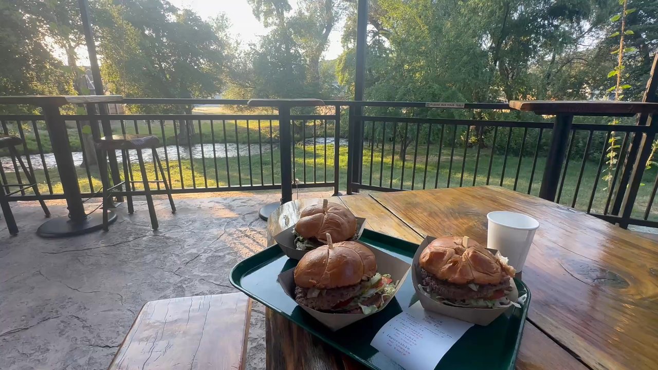 The Watering Hole - Outside Patio + Impossible Burgers! - New American Near Me - Murphys, California