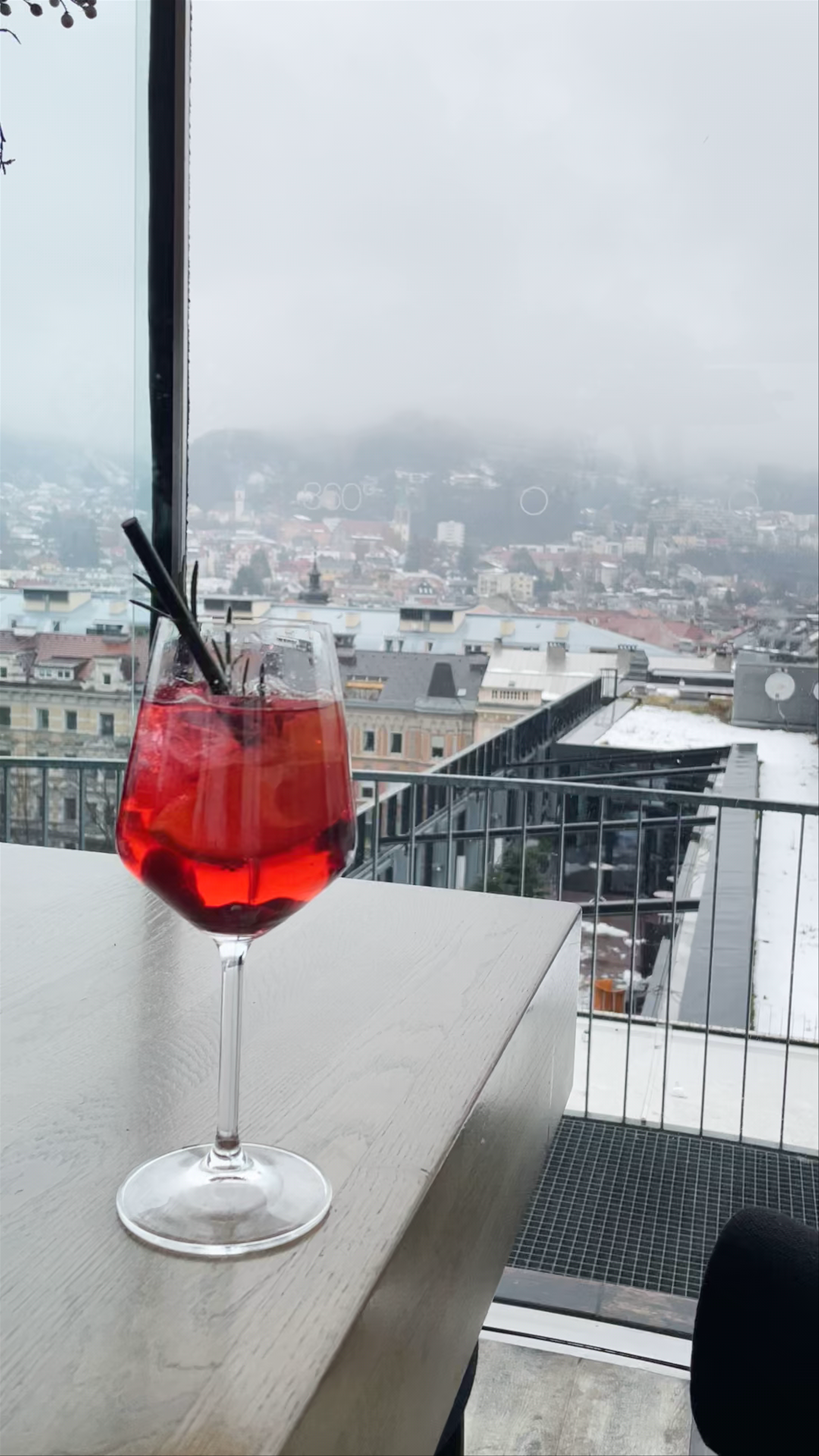 Winter Rooftop Escape with City Views in Verona