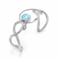 Larimar Dante Sterling Silver Cuff Bracelet