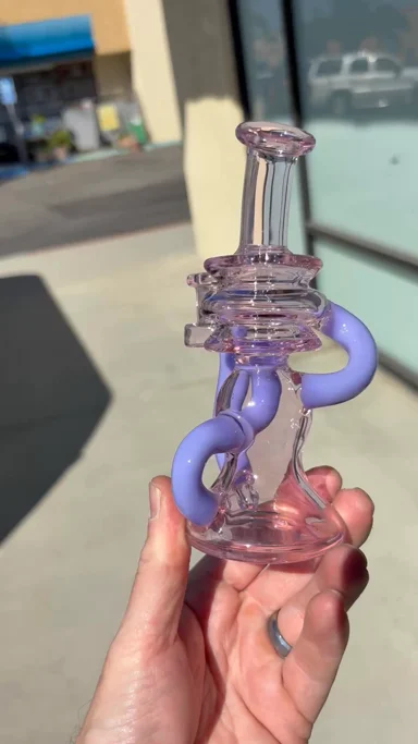 Preview pic of pink and purple recycler