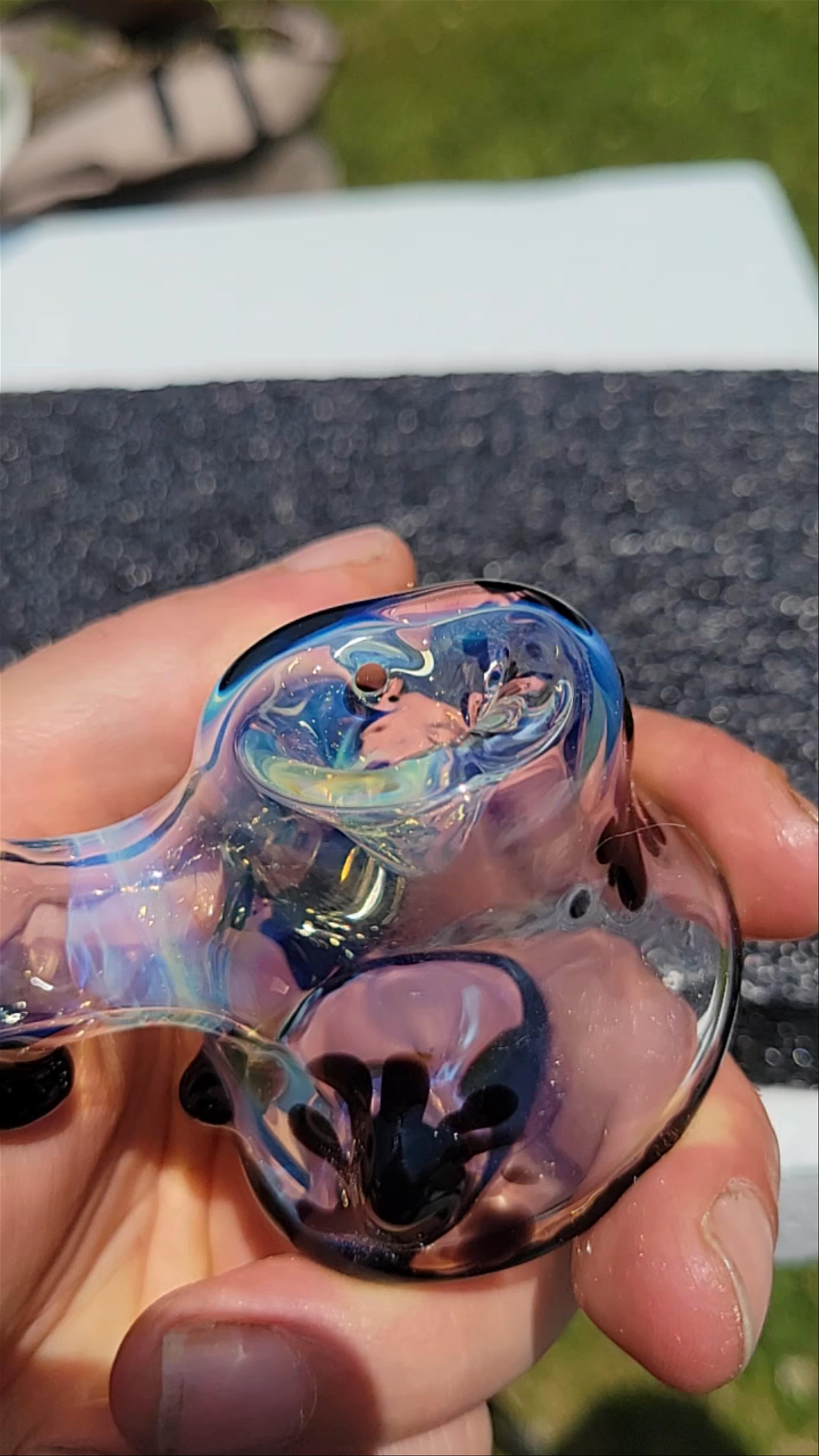 Preview pic of Stand up bubble hash Sherlock #7 ghost and jetblack