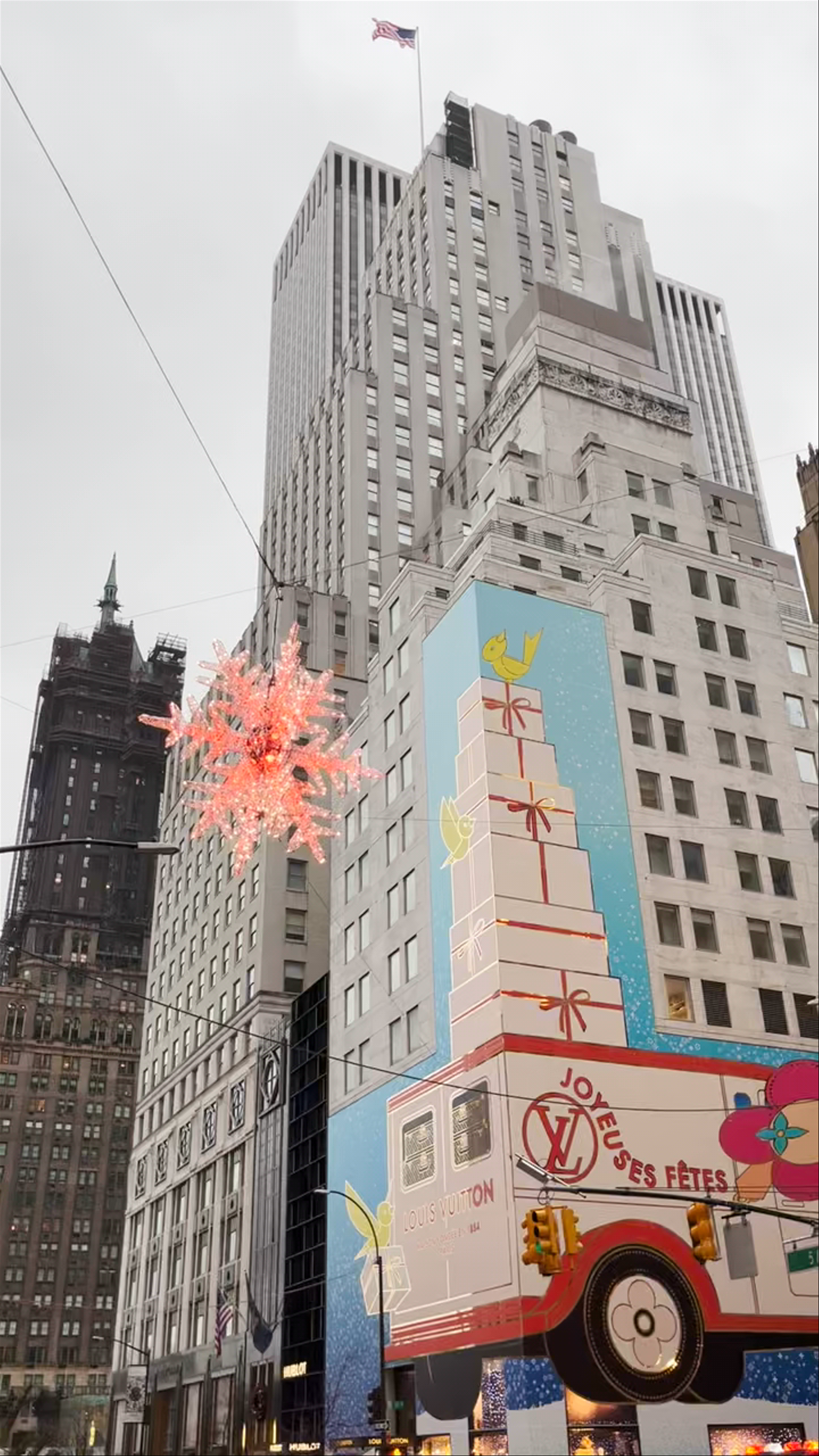 Louis Vuitton Holiday Magic on East 57th Street, New York