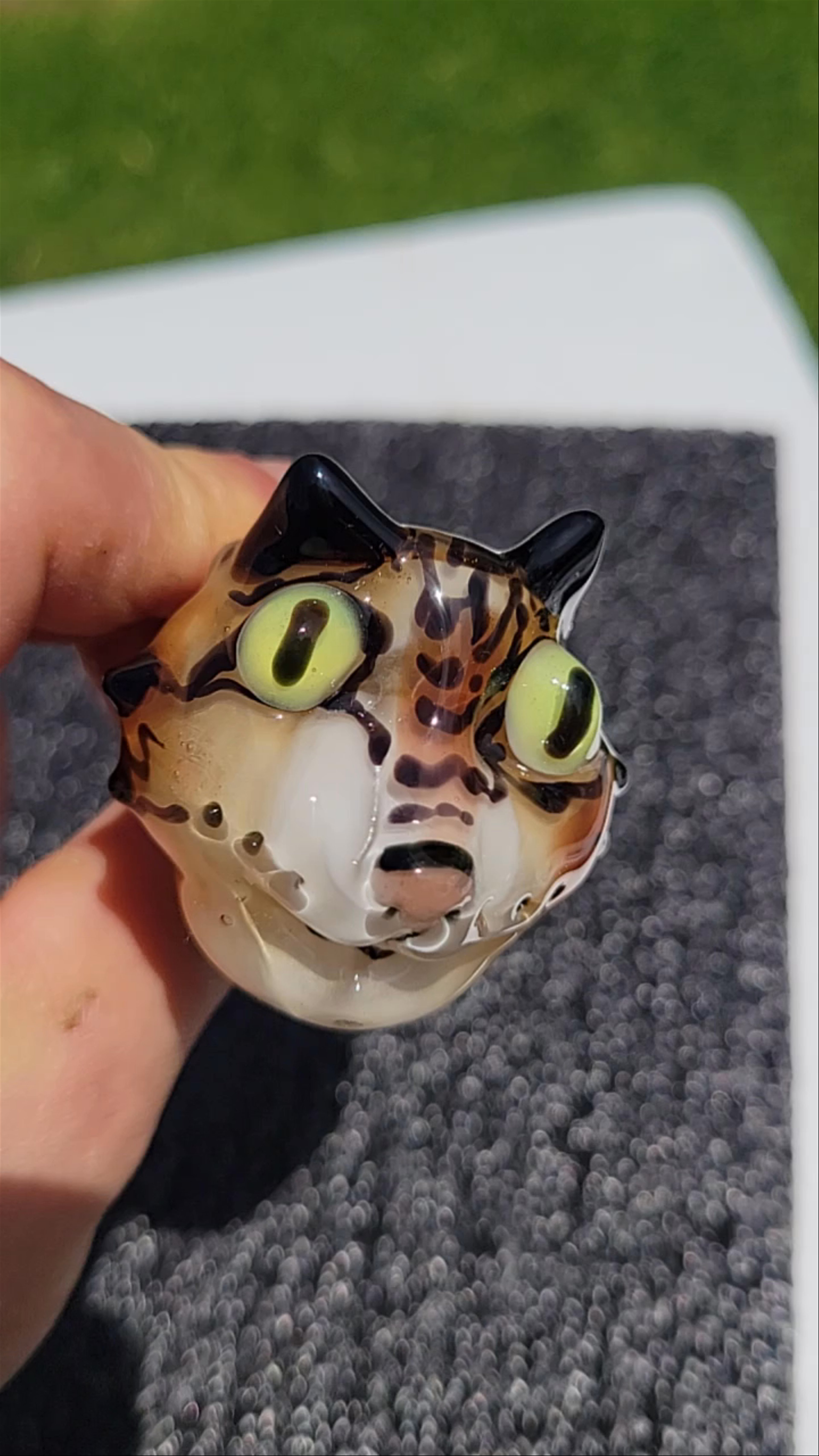 Preview pic of Tabby kitty cat pipe