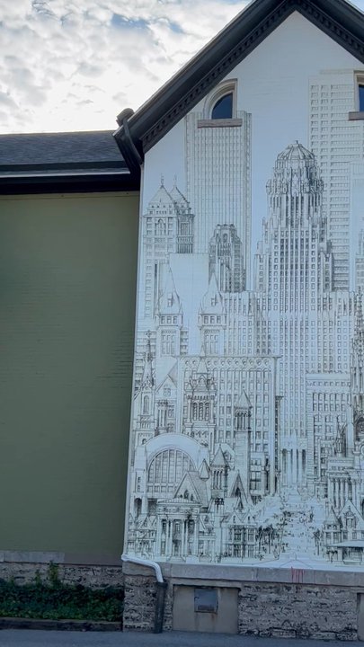 Buffalo Buildings Mural - Public Art Near Me - Buffalo, New York