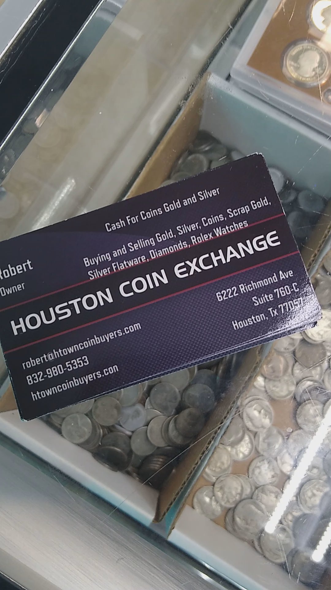 Whatnot Houston Coin Exchange Selling Overflow of Coins Purchased