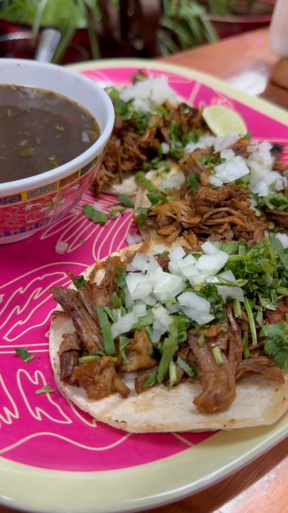 Mexico's Deli - Taco platter with black beans - Mexican Near Me - Houston, Texas