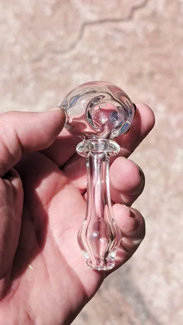 Preview pic of 3.75-Inch - Clear MJK Glass Spoon