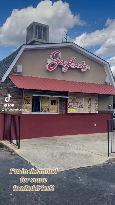Jaybee's Tenders - Loaded fries and a strawberry/mango lemonade - Fast Food Near Me - Decatur, Georgia