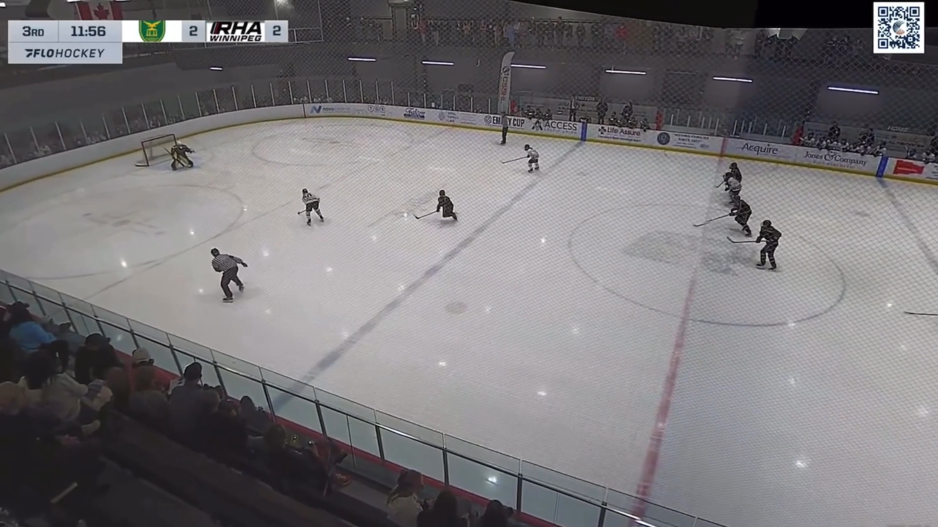 Ava Hrubeniuk's Breakaway Goal from nice stretch pass.
