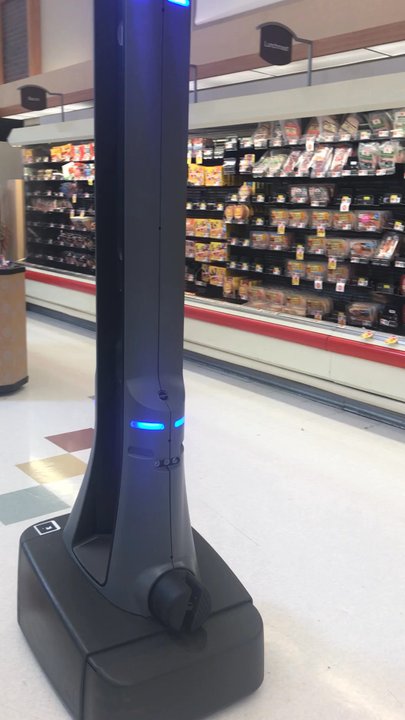Stop & Shop - Automatic "something or other" that monitors the isles  Guess he's a non-union employee because I never see him taking breaks - Grocery Near Me - Peekskill, New York