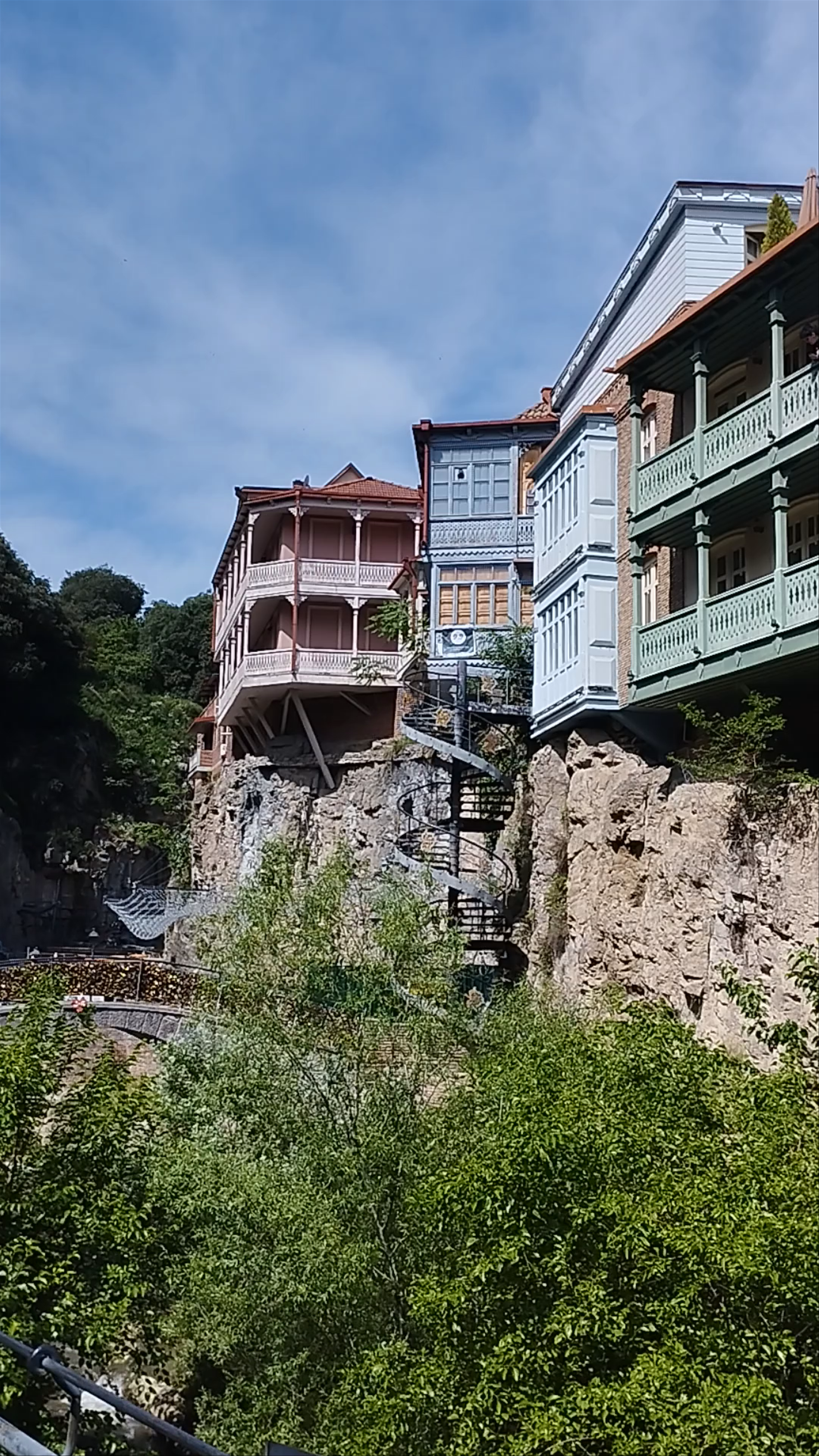 Bridge of Love and Historic Balconies, Tbilisi, Georgia