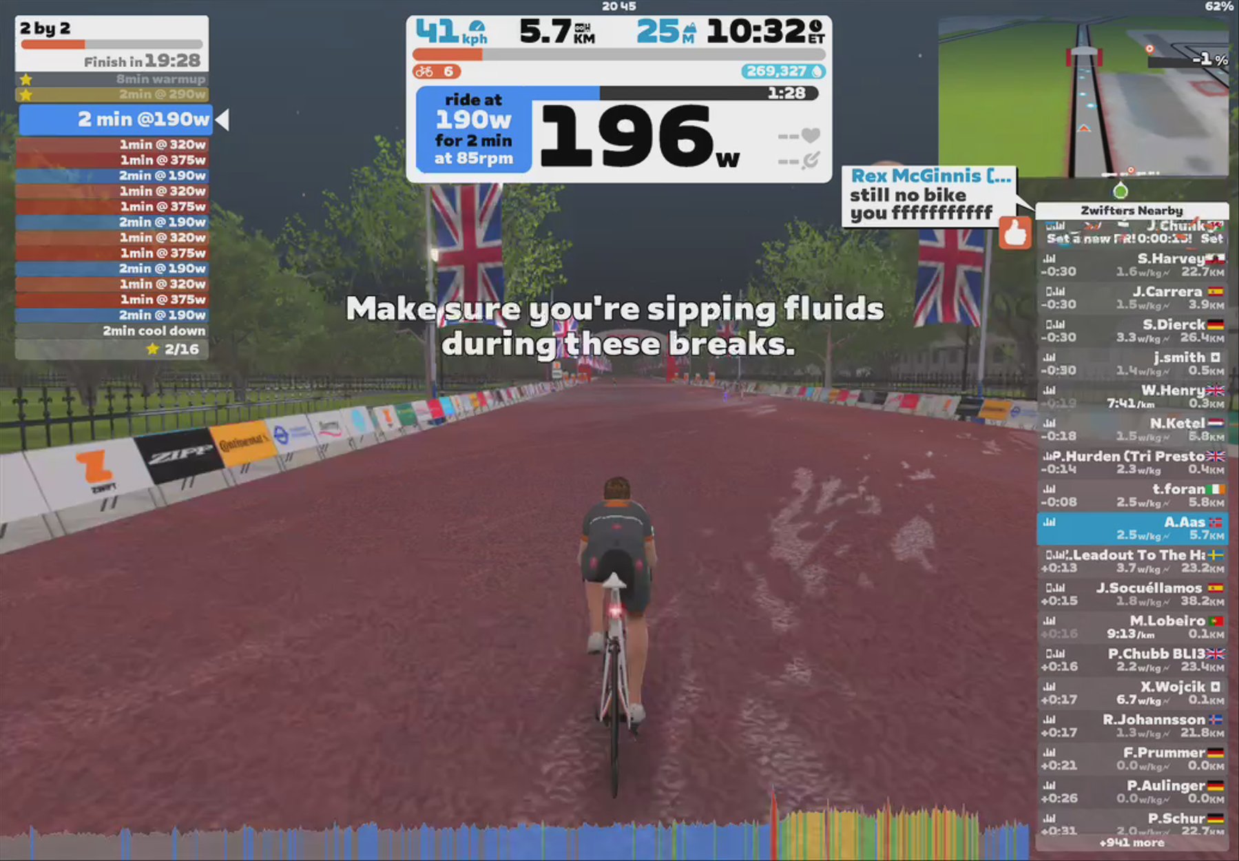 Zwift - Workout of the Week | 2 by 2 in London