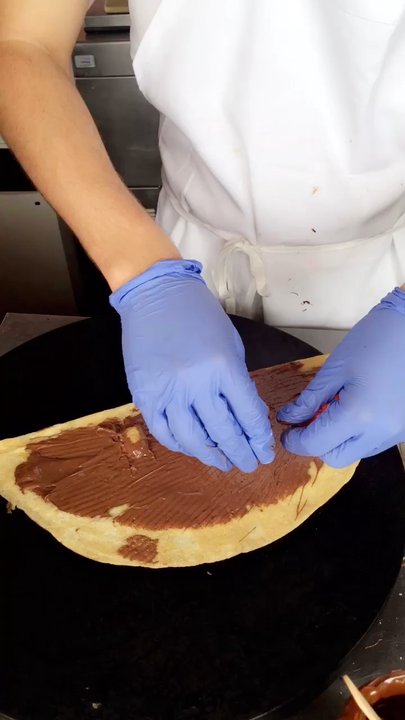 Le Bain - Strawberry and Nutella crepe + ham gruyère and Parmesan crepe - Bars Near Me - New York, New York