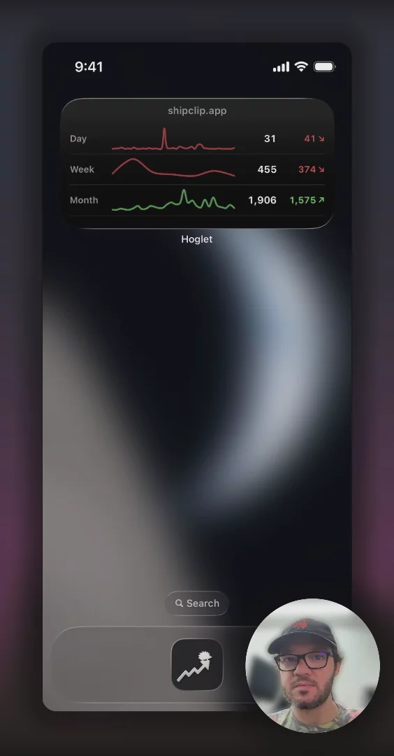 Hoglet - PostHog Analytics Widgets for iOS image 1