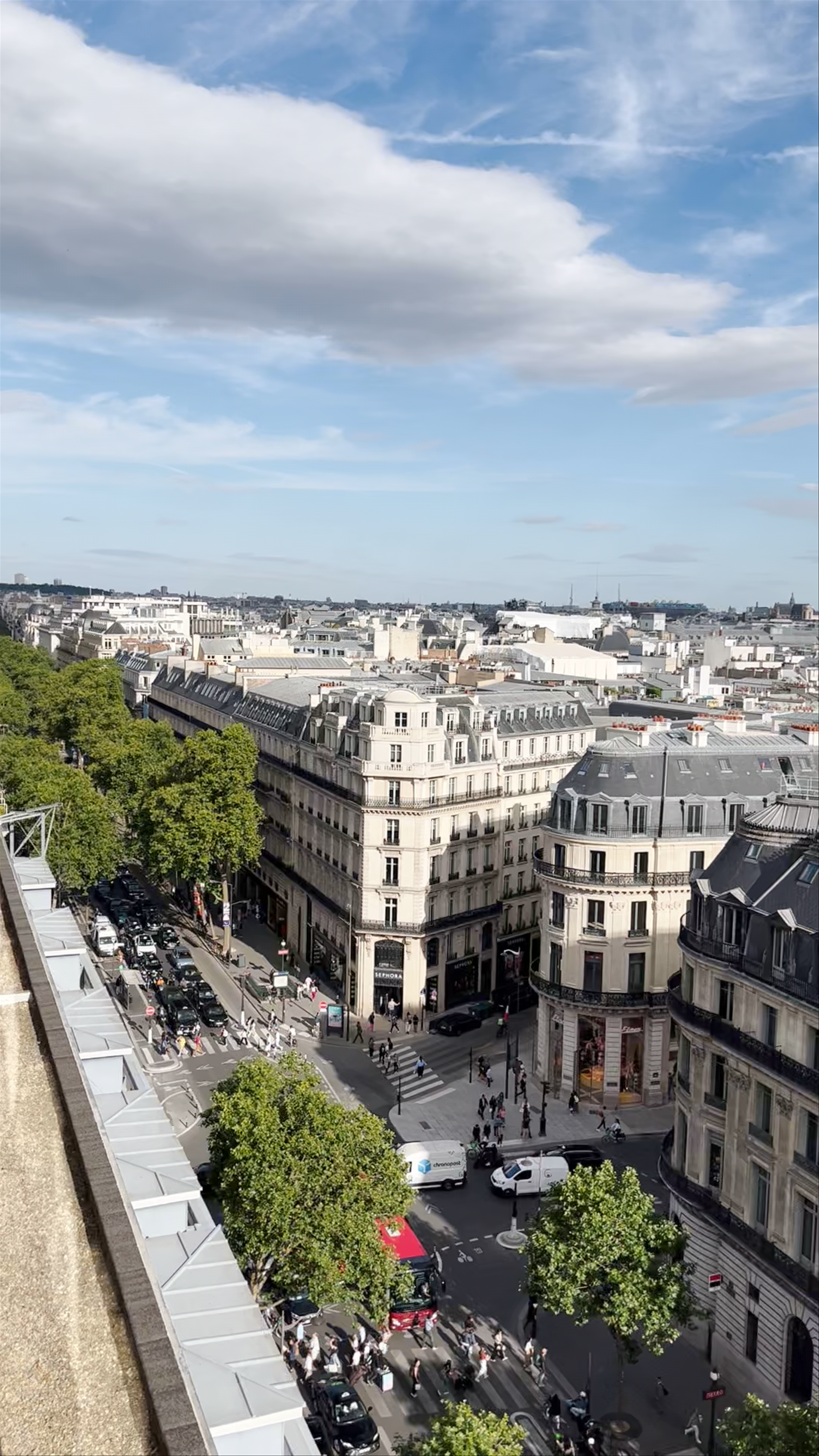 Galeries Lafayette Rooftop Panoramic Views in Paris