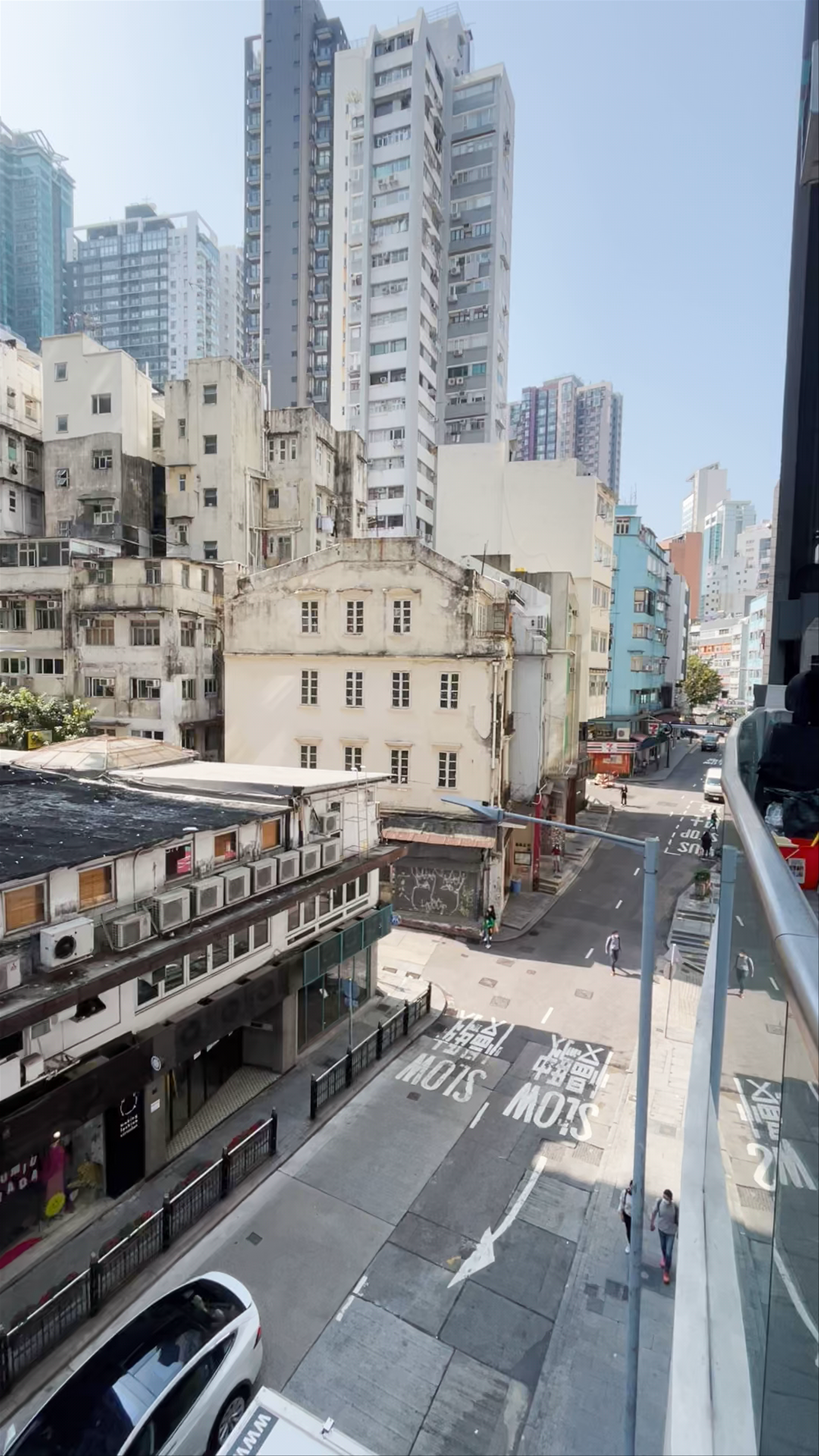 Morning Streetscape at DOUBLESHOT, Hollywood Road, Central, Hong Kong