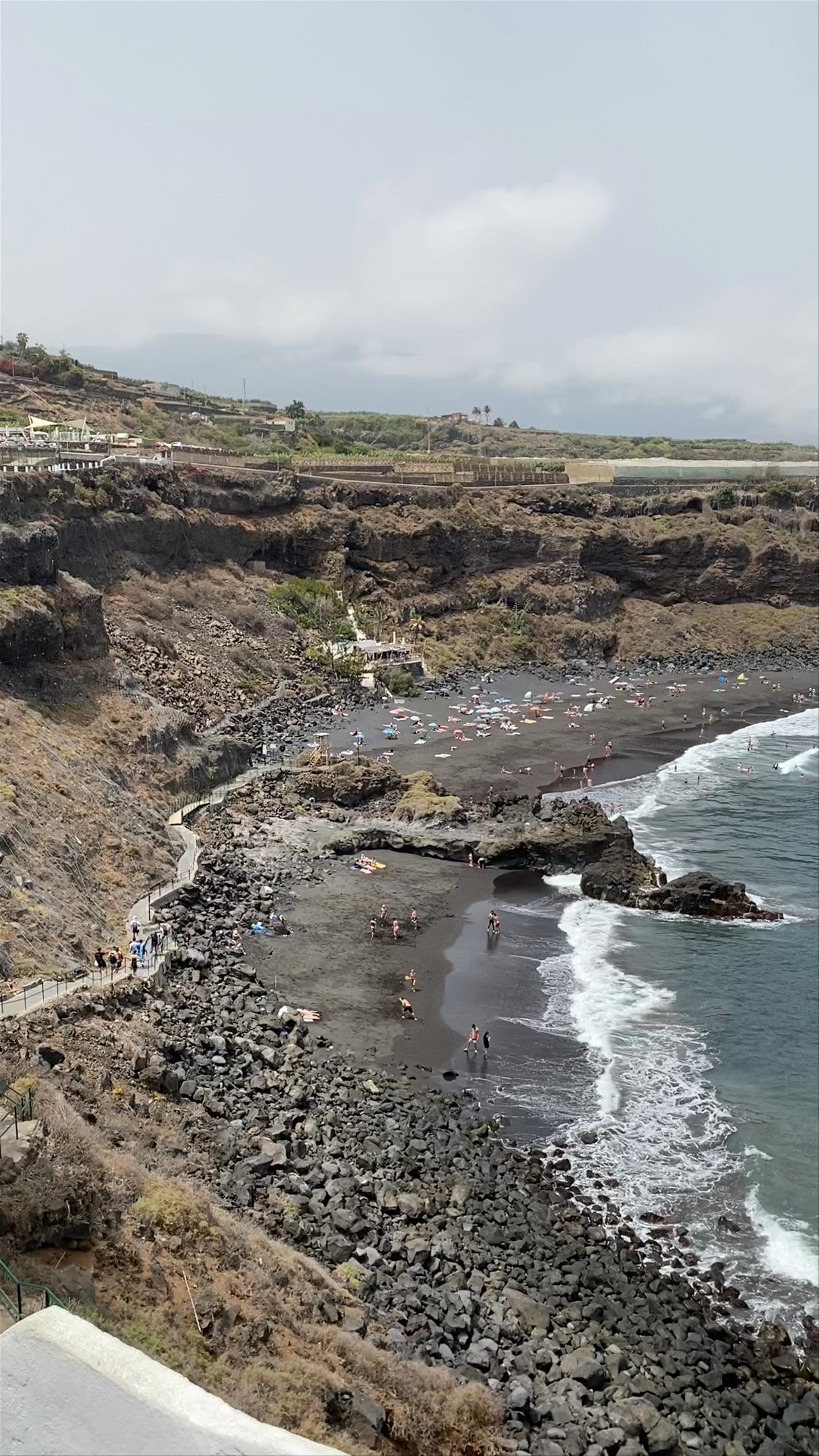 Playa de el Bollullo: Black Sand Beach Paradise in Tenerife, Spain