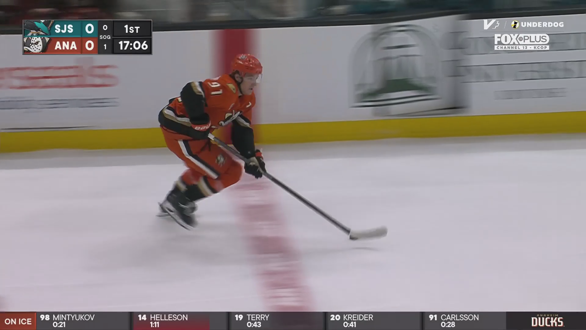 Leo Carlsson Opens Scoring on Feed from Kreider · Apr. 9, 2026