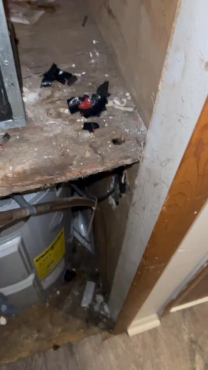 Heritage Apartments - This is the hole that's has been here for 3 months now - Apartments Near Me - Bloomington, Indiana