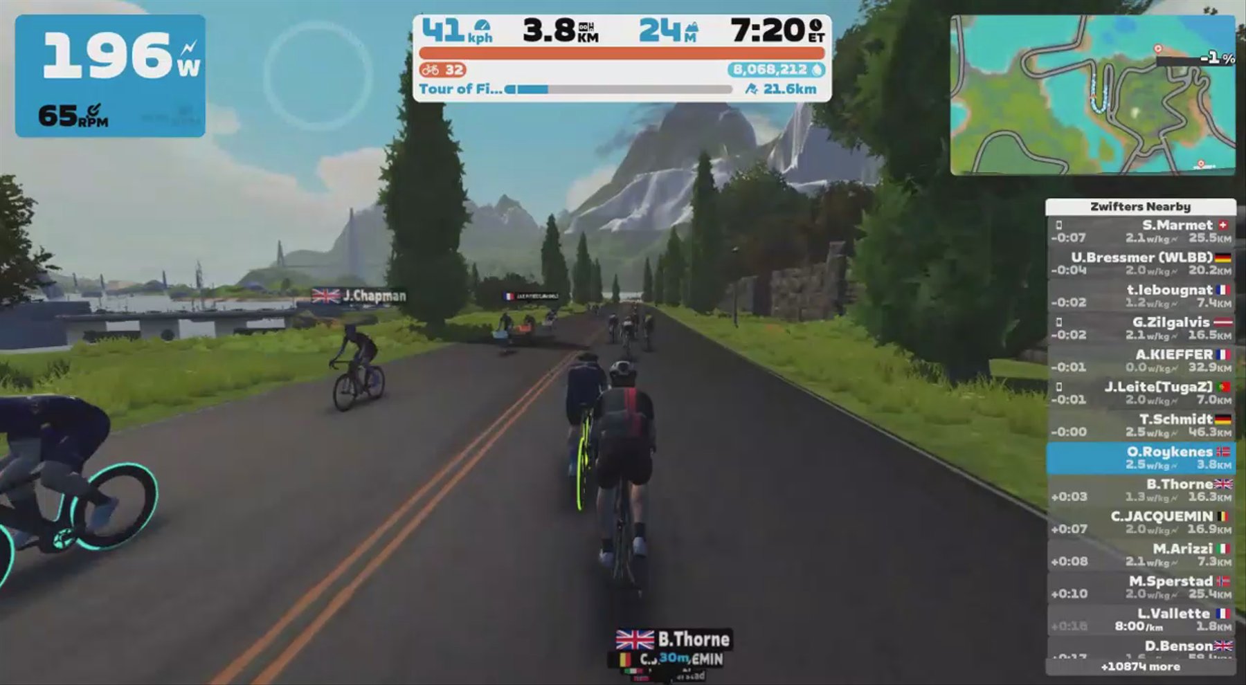 Zwift - Tour of Fire and Ice in Watopia