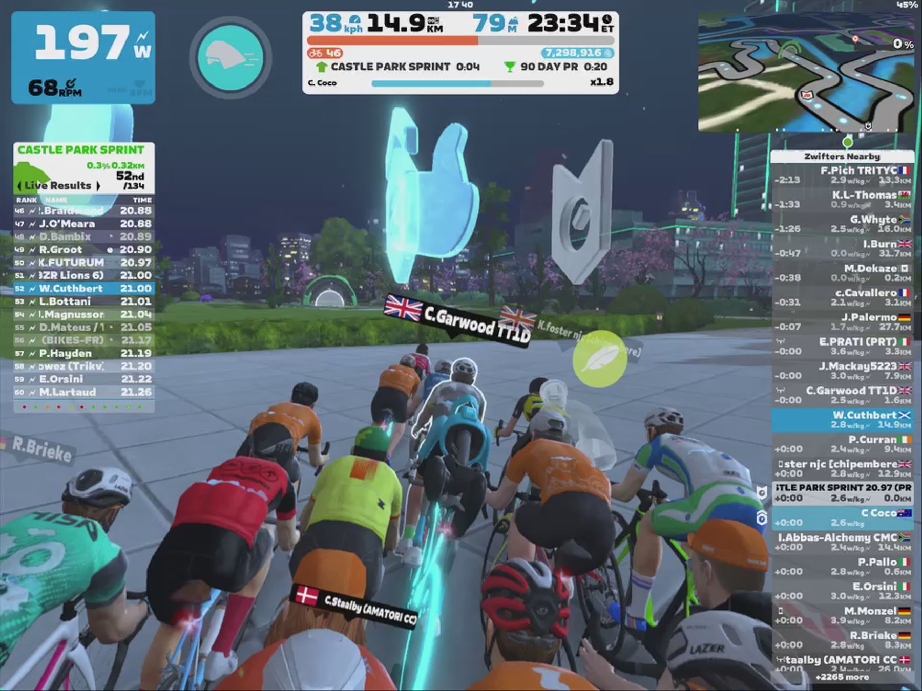 Zwift - Pacer Group Ride: Sprinter's Playground in Makuri Islands with Coco