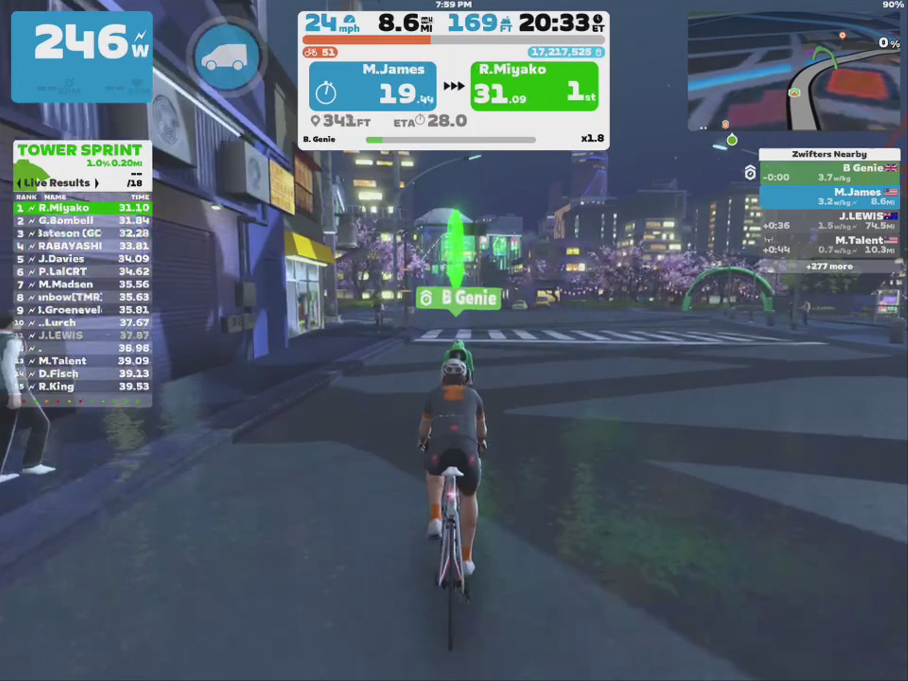 Zwift - Pacer Group Ride: Castle to Castle in Makuri Islands with Genie