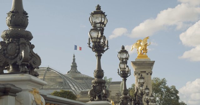 Horse sculpture on Pont Alexandre III Bridge