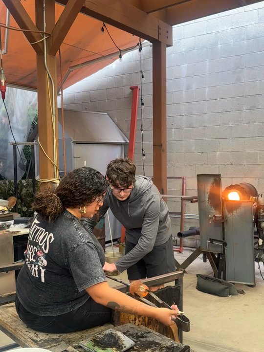 Blow A Glass - Conner his assistant was also great - Art Classes Near Me - Hawthorne, California