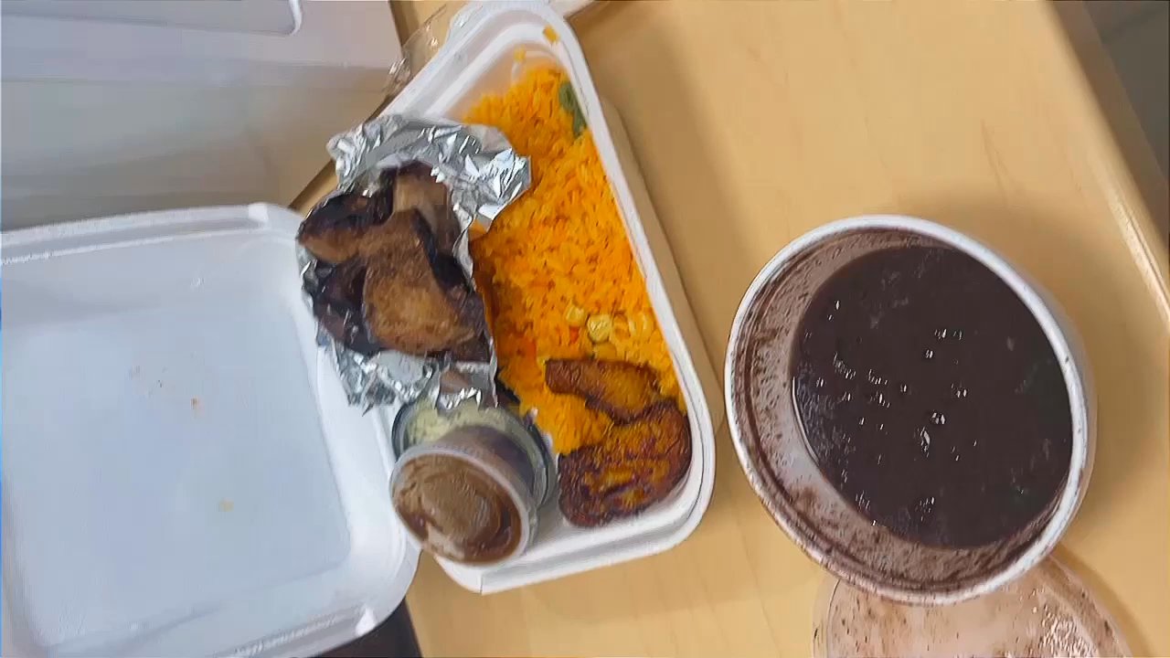 Francisco's Restaurant - Jerk Pork, saffron veggie rice, plain twins, and Black Beans - Caribbean Near Me - Rochester, Minnesota