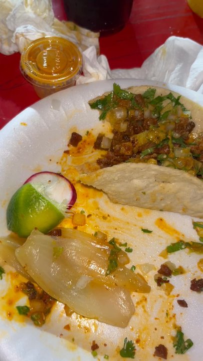 Hugo's Tacos - I should've taken a picture before we got to feasting, safe to say amazing freaking tacos!!!! - Food Trucks Near Me - San Jose, California