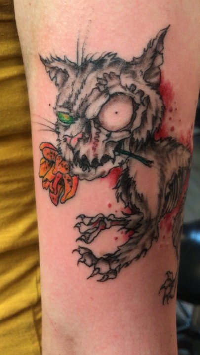 Doc Rivers Electric Tattoo - Zombie Cat! This was a lot of fun - Tattoo Near Me - Poughkeepsie, New York