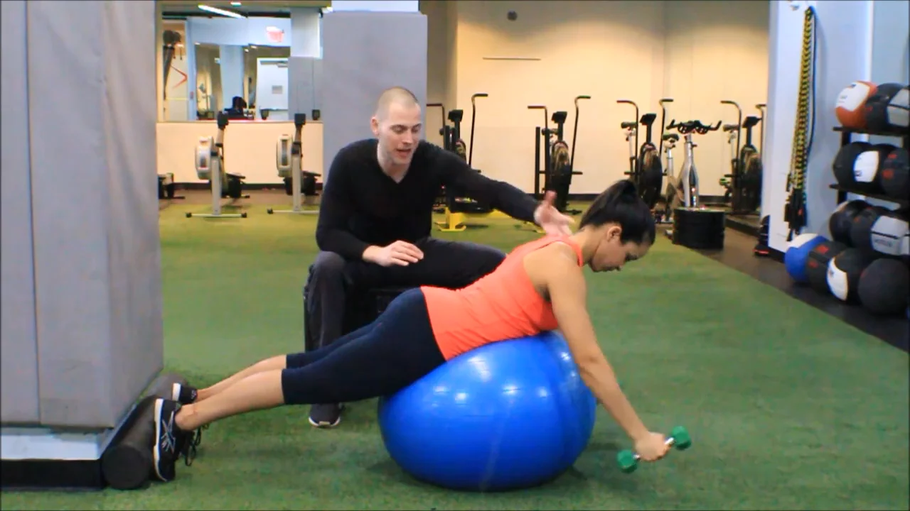 NASM Prone Ball Combo (Trapezius Activation)