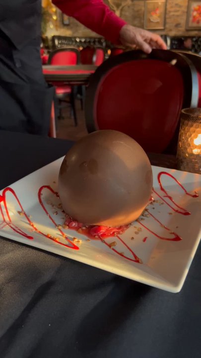 Liam's Steakhouse - The Dragon Egg completed table side! - Wine Bars Near Me - Brownsville, Texas
