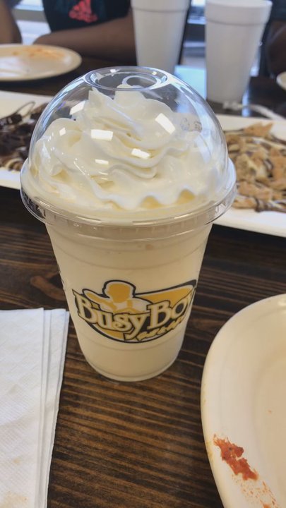 Busy Boy - Mango milkshake, s'mores crepe and brownie crepe - Sandwiches Near Me - Houston, Texas