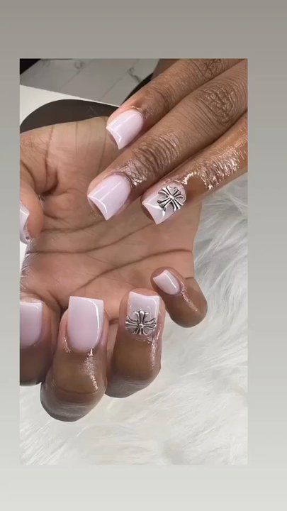 Nails By Lynn - Full set with glow in the dark acrylic - Nail Technicians Near Me