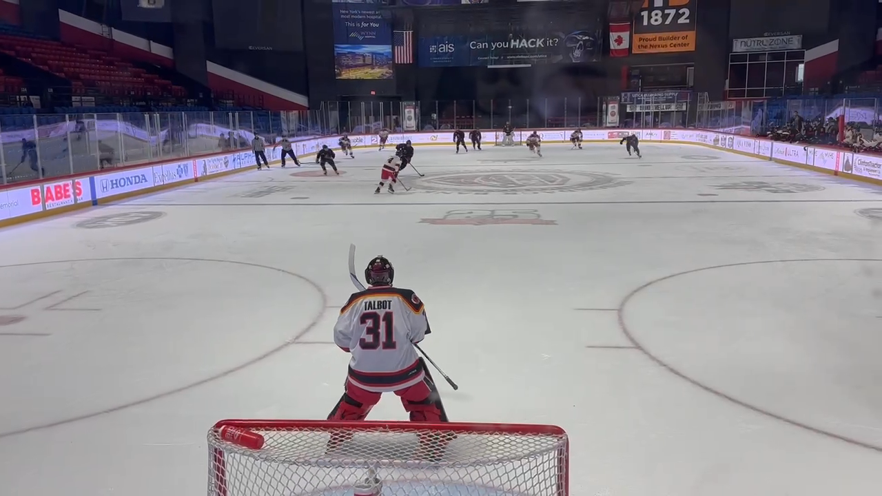 Andrew Mohesky #12 Freezing the goalie. South Kent 18U Prep