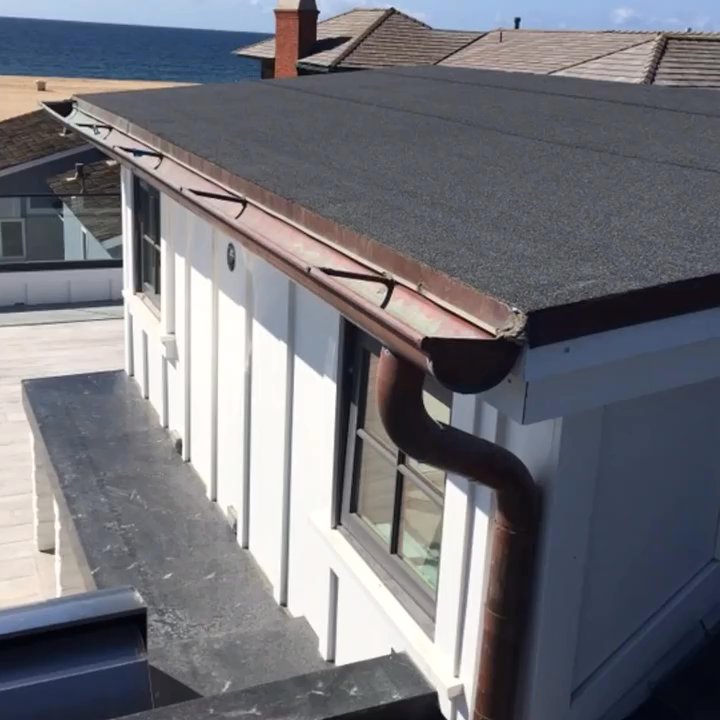 J.L. Ray Company - Project in Newport Beach.  Decks, roof, copper metal, Gutters and siding - General Contractors Near Me - San Clemente, California